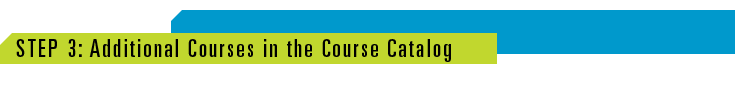Additional Courses in the Course Catalog